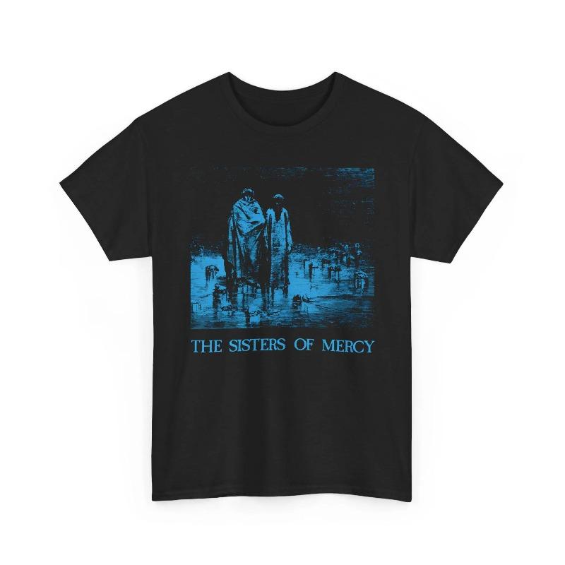 

The Sisters of Mercy T-Shirt Gothic Rock Band Tee Summer Men s and Women s Loose and Breathable T-shirt Top S