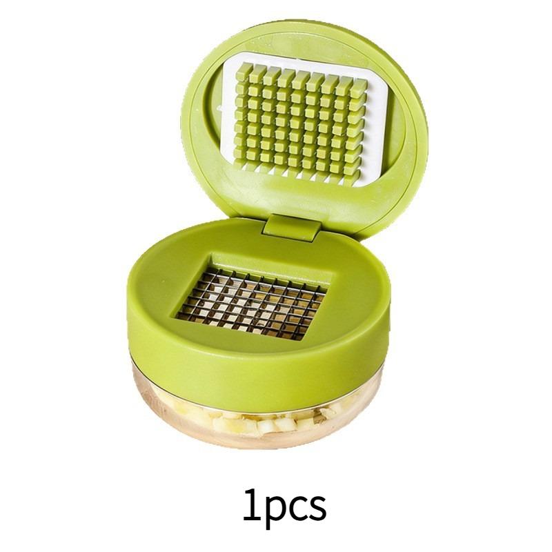 Garlic Press Chopper Manual Garlic Mincer Slicers Grater with Storage Box Vegetable Cutter Kitchen Fruit Vegetable Tools