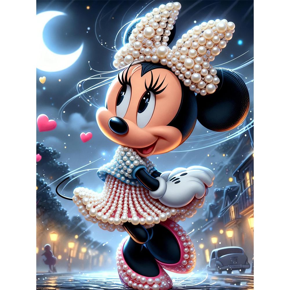

Disney Pearl Painting Set Minnie Mouse with Pearls Exquisite and Sparkling Artwork Perfect for Home Wall Decoration and Handmade Gifts 35x45cm