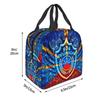 974 Reunion Island Insulated Lunch Bags for Women Maveli Coat of Arms Portable Cooler Thermal Bento Box School