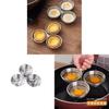 Stainless Steel Heartshaped Egg Cooker With 3in1 Steaming Insert For Home Breakfast Preparation