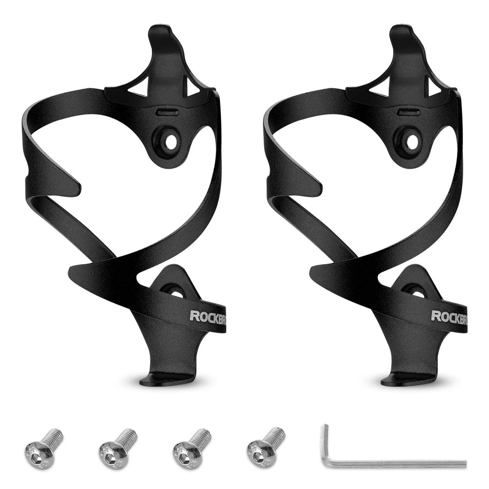 ROCKBROS Bicycle Drink Holder Bottle Cage Road Bike Bottle Holder Aluminum Alloy Lightweight Durable Compatible with PET Bottles and Tool Bottles Set