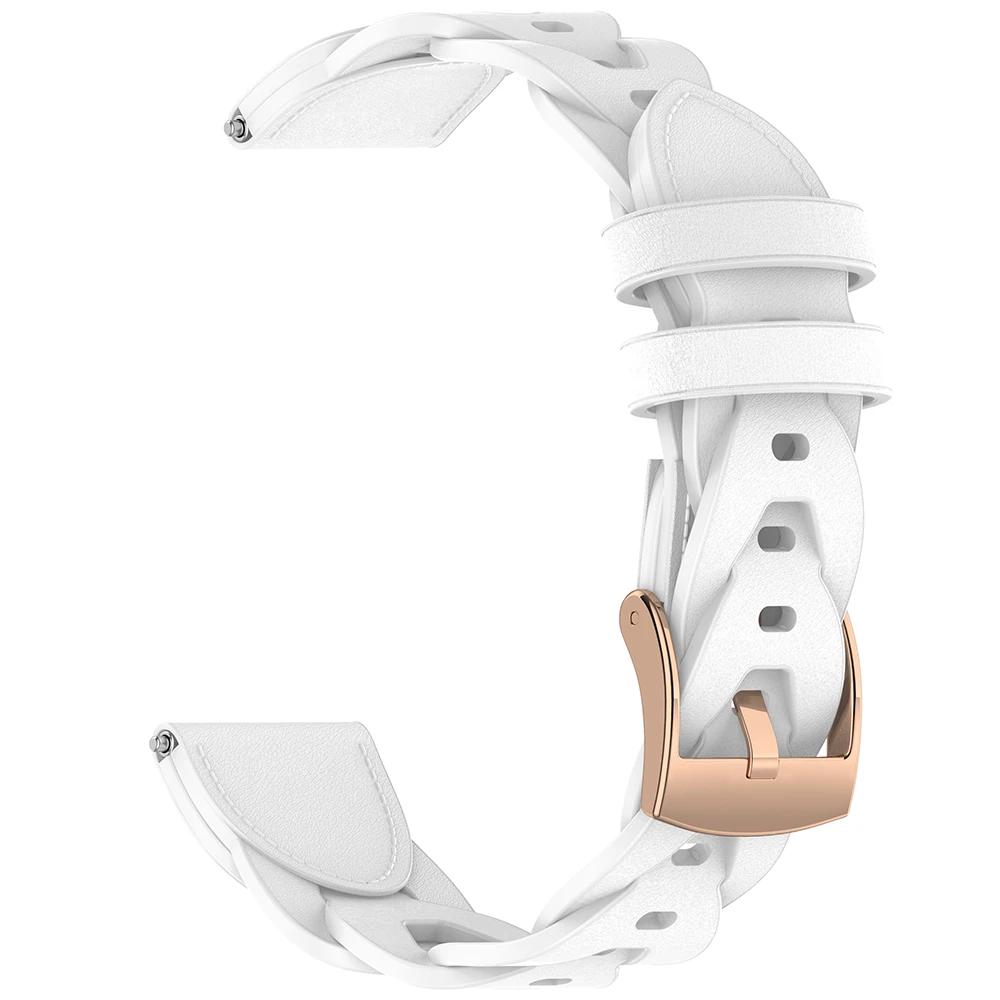 18mmWatch Strap For Huawei Watch 5 42mm / GT 5 4 41mm Artificial Leather For Garmin Venu 3s/2s Vivoactive 4s Women Wristband