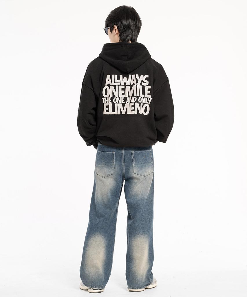 El Oao Oversized Hoodie Black (Beige)