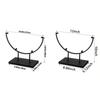 Fused Glass Art Metal Easel Stands Iron Decorative Plate Holder  Home Office Desktop