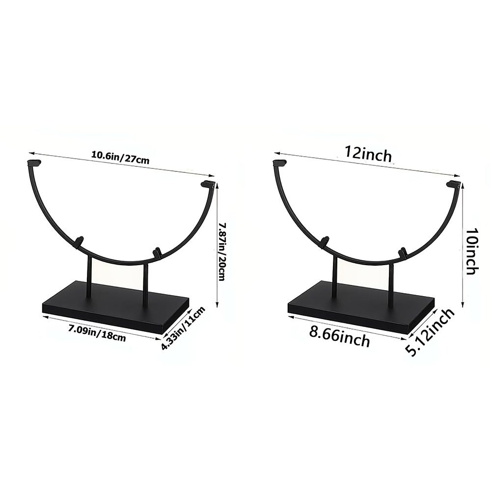 Fused Glass Art Metal Easel Stands Iron Decorative Plate Holder Home Office Desktop