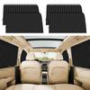 ZATOOTO Car Pleated Sunshades with Magnets for Car UV Privacy Easy Black Curtains, Built-in Camping, Blackout, Protection, Curtains, Installation,