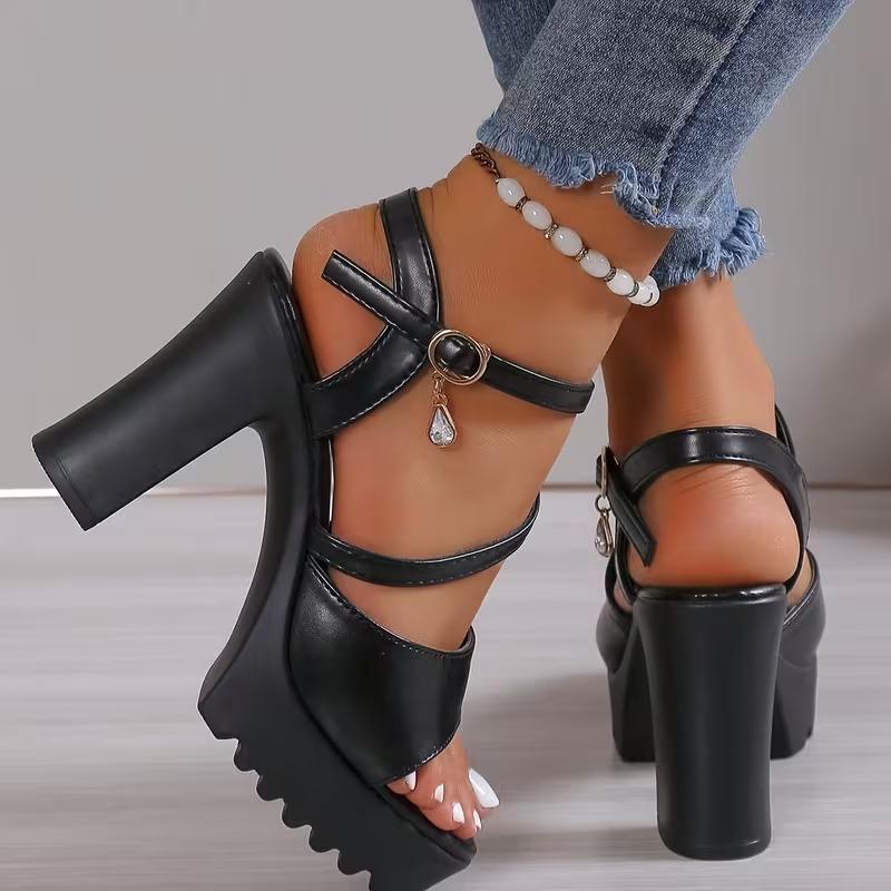 Thick Sole Pumps Women Shoes Woman Platform Sandals Roman Ladies Gladiator Pumps White 2026 Summer High Heels Sandals