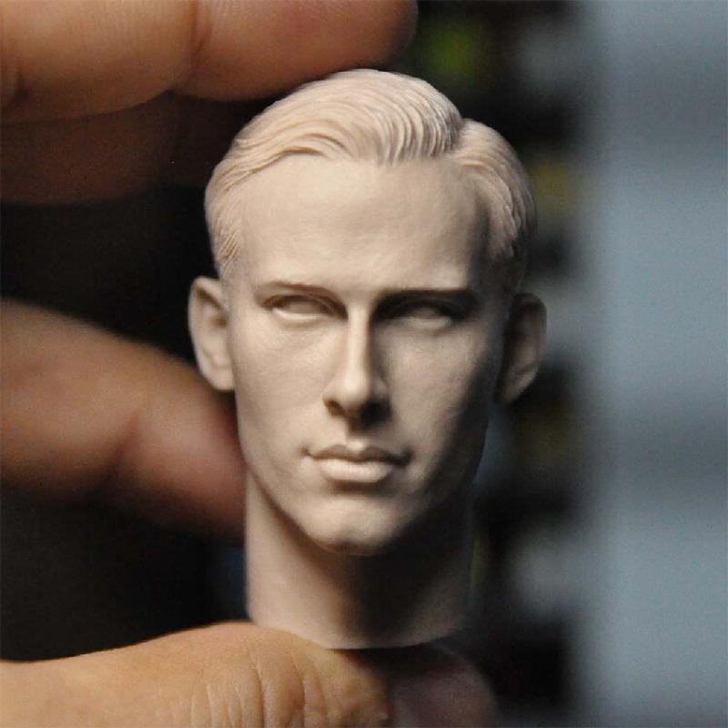 

1/6 Scale German Armored Division Artillery Head Sculpt Carving Model Fit 12-inch Male Soldier Action Figure Body Dolls белый