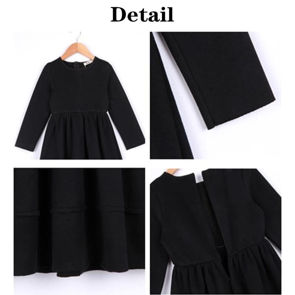 WUOWU Perfect for Memorial and Other Ceremonial Everyday Funeral and Winter Girls' Dress, Kids', Black, Services, Weddings, Funerals, Occasions,