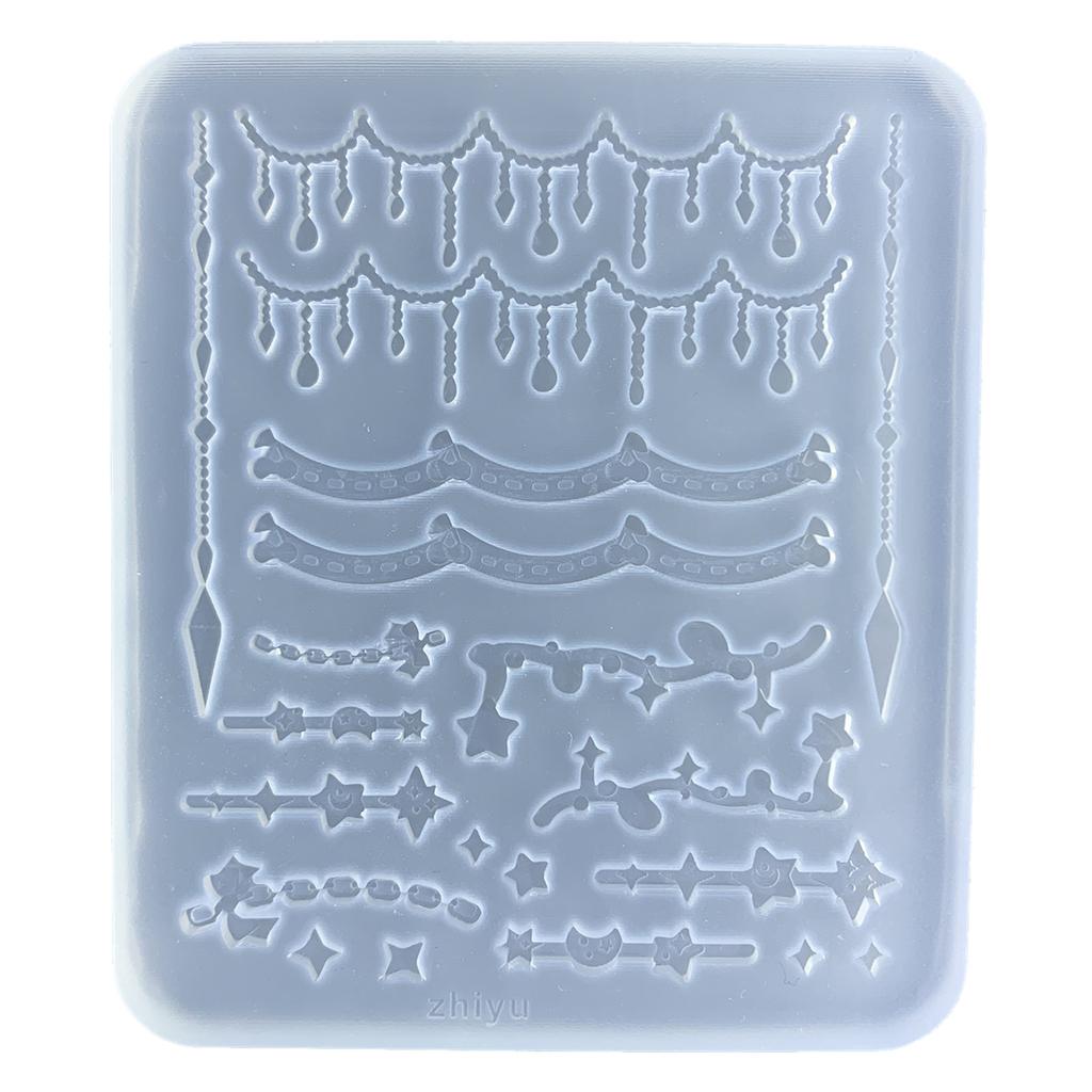 Playing Card Silicone Resin Mold Tiny Bowknot Star Tennis Shape Mold Filling Craft 3D Clothes DIY Making Handmade Crafts