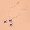 Stunning European And American Heart Star Pendant Jewelry Set With Sparkling Earrings