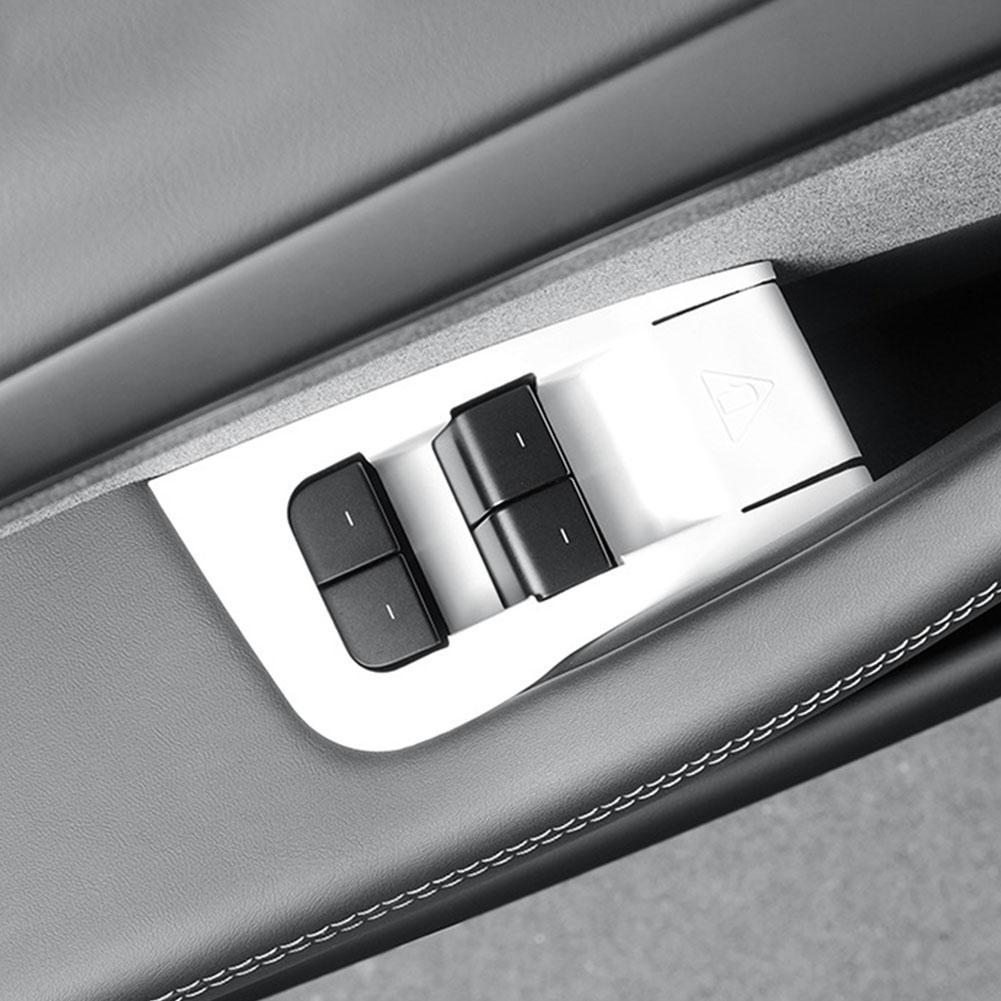 For Tesla Model Y Car Silicone Glass Lifting Panel Window Button Frame Protective Cover Rod Accessories