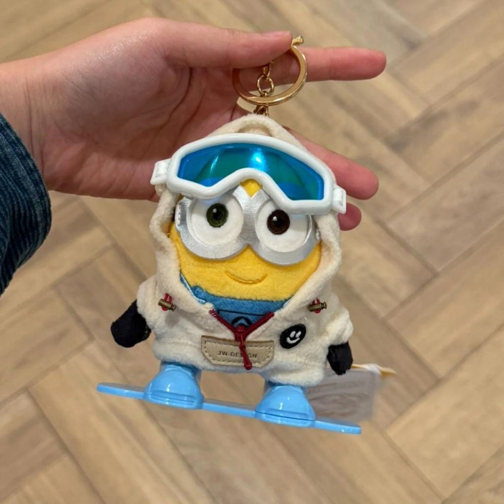 Potdemiel Officially Licensed Universal Cartoon Minions Bag Pendant Cute Plush Toy Keychain Bag Charm Trendy Decorative
