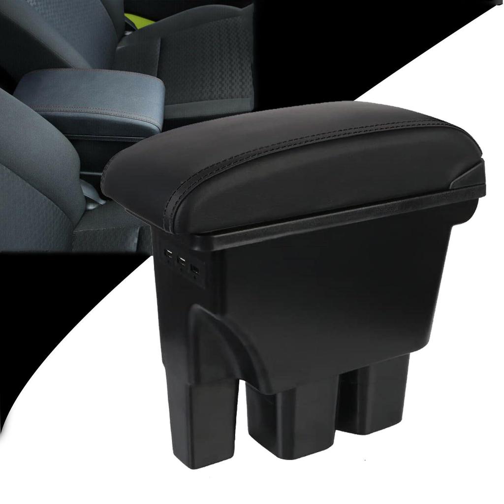 USB Port Leather Armrest & Console Storage Box for Jimny JB64/JB74 Models