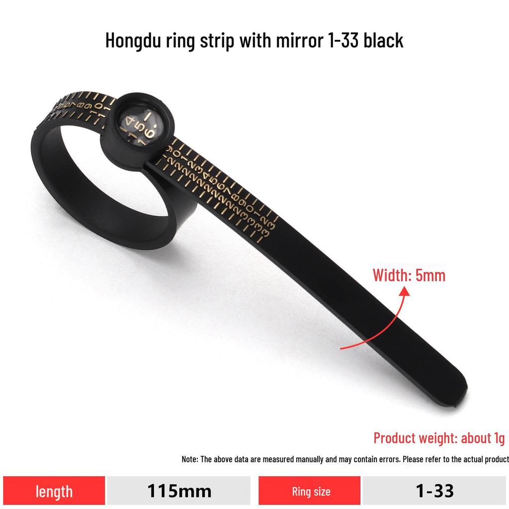 Adjustable Ring Sizer Belt for Finger Measurement