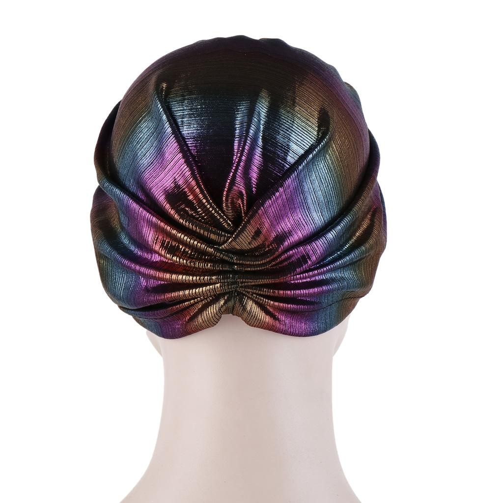 Bronzing Women's Knotted Turban Cap