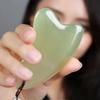 Gua Sha Natural Green Jade Quartz  Stone  Bodys Massage Board Tool