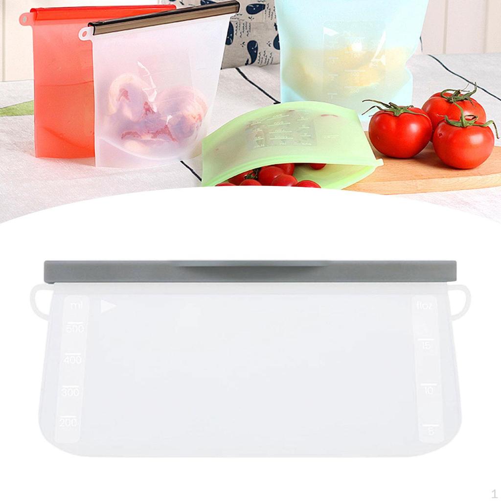 Silikonowy pojemnik na żywność Lekki Warzywa Szczelny Przekąska Mleko Uchwyt Saszetka Wielorazowy