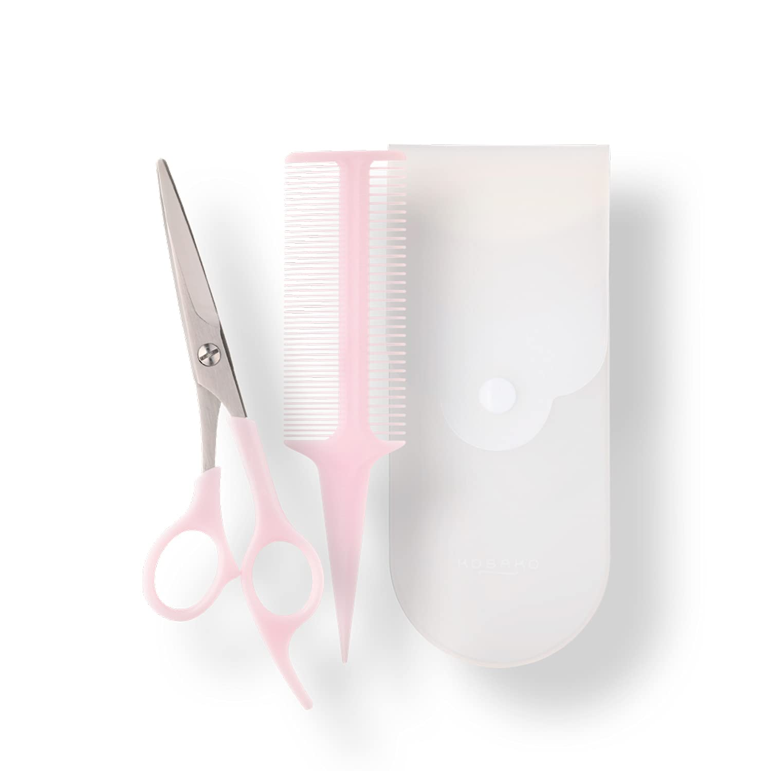 KOBAKO Hair Cutting Set Kit for Home Bangs KAI - Self-Cutting Haircuts, Trimming, Scissors, 2-Way Comb, (PQ3410)