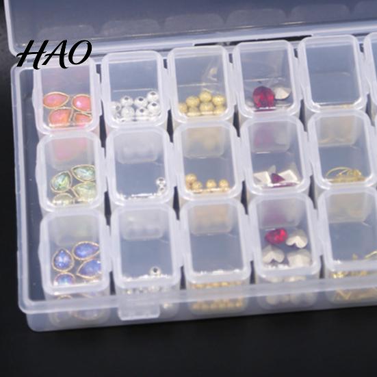 Jewelry Nail Art Storage Box 56 Grid with Lid High Accessories Quality PP Practical Case for Home Tools