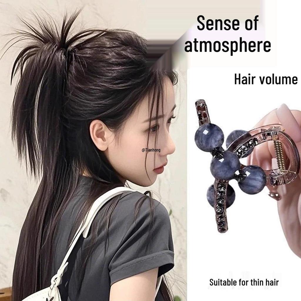 2025 Trendige mittlere Strass-Klammer für Frauen - Leichter Luxus-Stil, Ideal für feines Haar