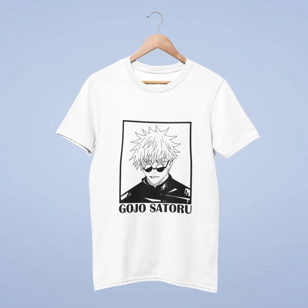 anime Jujutsu Kaisen Satoru Gojo Graphic TShirt 100Cotton Oversized Shirt unisex Unisex Short Sleeve ONeck Y2k Selling Popular