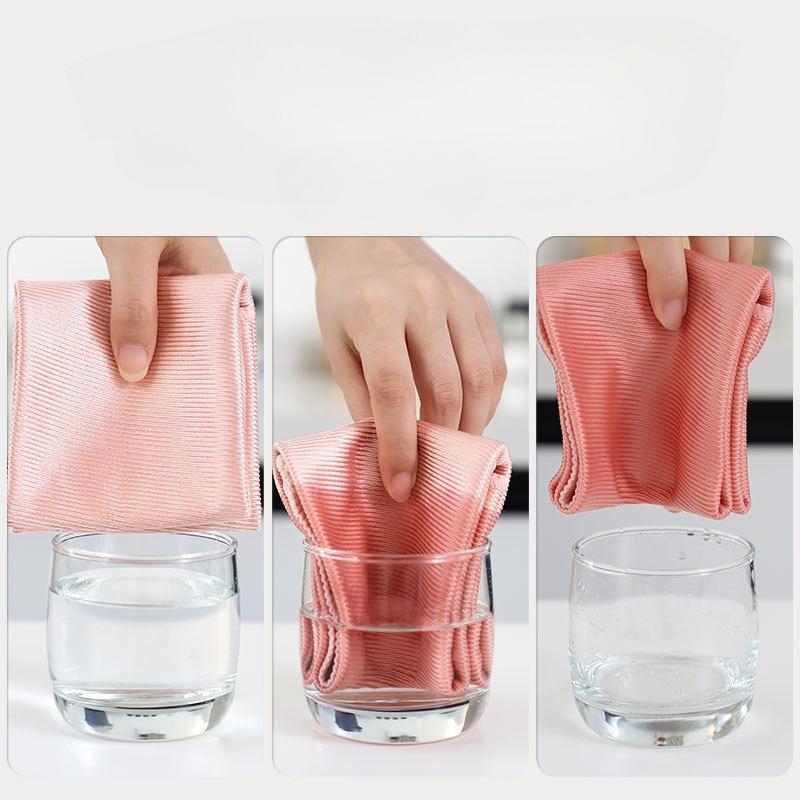 Premium Fish Scale Shaped Microfiber Cleaning Cloth Set For Kitchen Dishes And Household Wiping