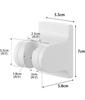 Yamazaki Adjustable Film Hook Shower Holder White 10288