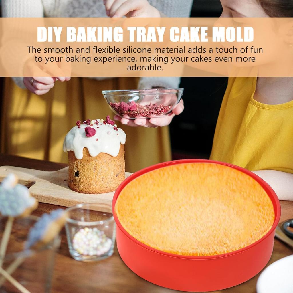Multi-size silicone cake pans for baking, round cake molds silicone baking pans non-stick quick demoulding suitable for cheeseca