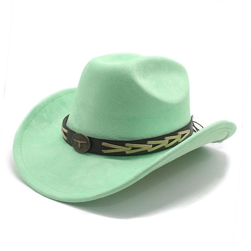 Knot Embroidered Wide Brim Hat With Polyester Wool For Spring Summer Cultural Fashion
