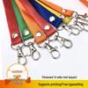 1.5cm Orange Custom ID Badge Keychain Lanyard