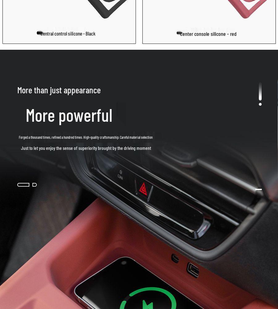 VW Lamando '22-'25 Console Cup Holder Coaster & Gear Shift Panel Cover - Interior Mod Accessories