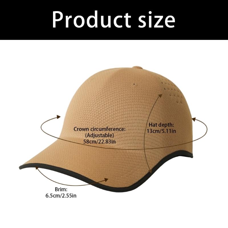 Smooth Quick Dry Baseball Cap With Breathable Fabric Lightweight Hiking Headwear For Sports And Exercise Unisex Design