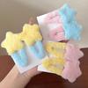 1pair Plush Star Shape Hair Clip Carnival Photography Hairpin for Woman Girls Dopamine Look Bangs Taking Photo Anti Slip
