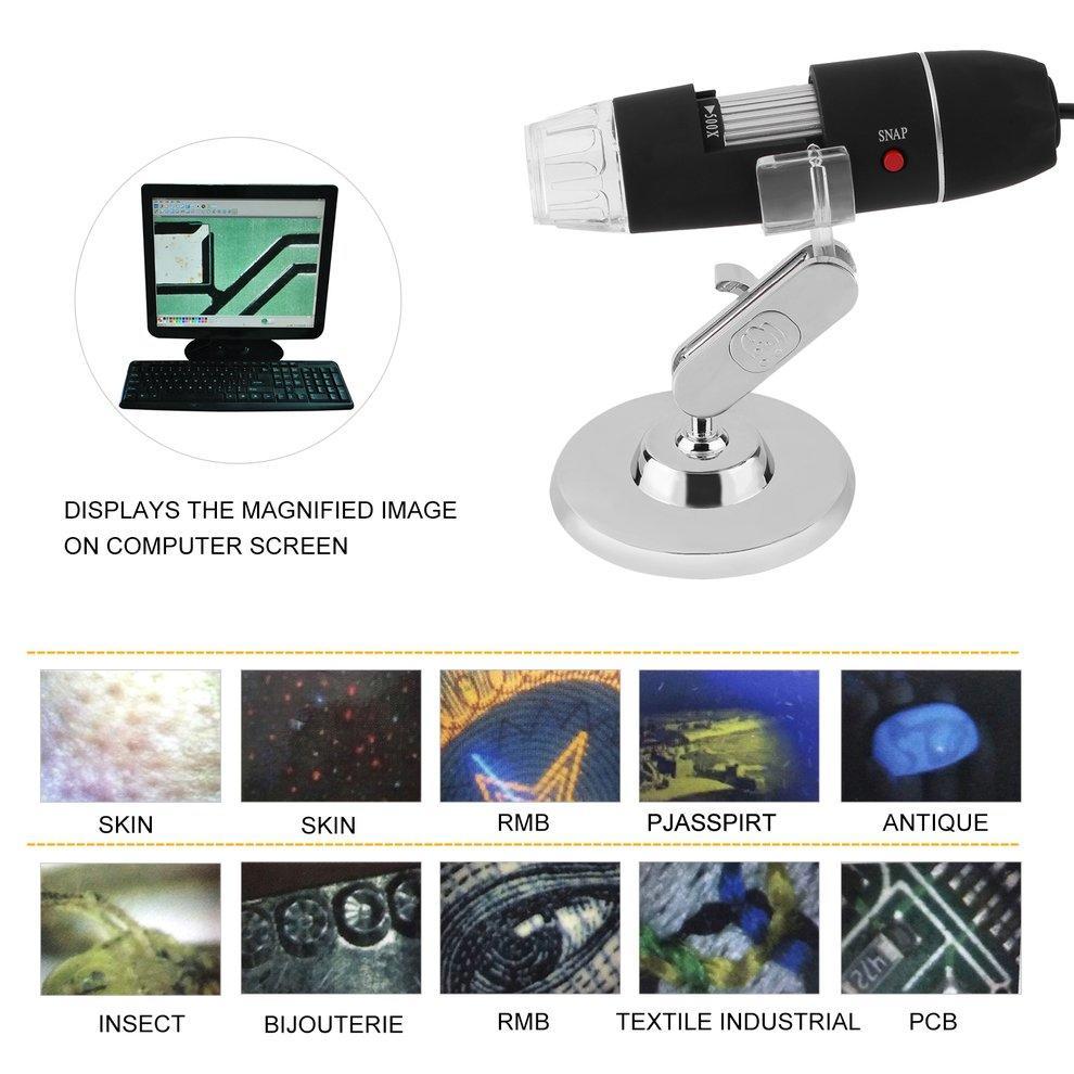 50500X 2MP USB 8 LED Light Digital Microscope Endoscope Camera