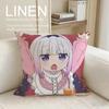 Fantasy Miss Kobayashis Dragon Maid Cushion Cover Pillowcase Set Pcs x x Breathable Washable Sofa Cushion Cover