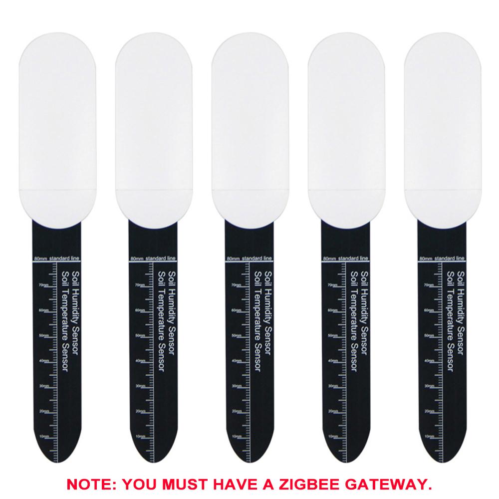 2/3/5/10pcs Zigbee Soil Moisture Sensor Smart Monitor Moisture Tester Flower Pot Soil Greenhouse Garden Planting Humidity Meter