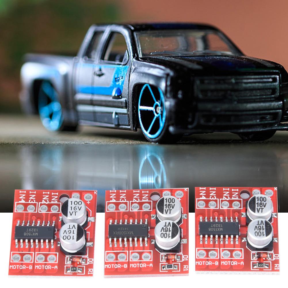 3pcs 1.5A 2 Way DC Motor Driver Module PWM Speed Regulation Dual H Bridge Replace L298N