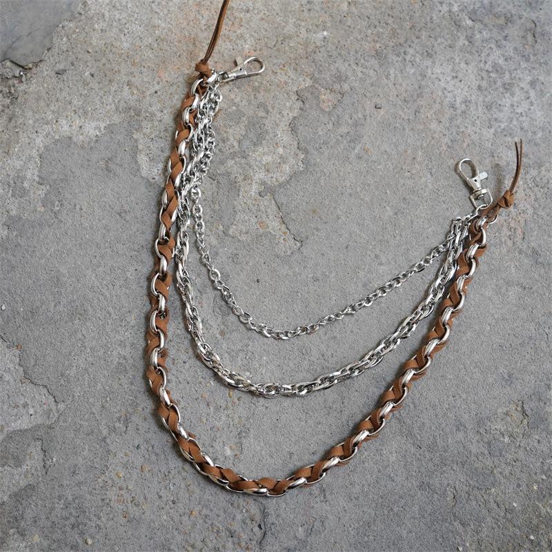 Punk Style Hip-Hop Triple-Layer Jeans Chain