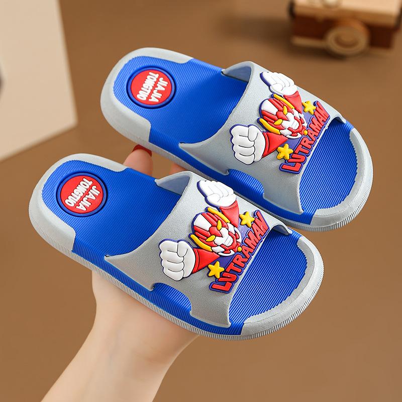 Flip-flops - Boys' and Girls' Soft-bottomed Anti-slip Cartoon Shoes