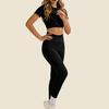 Women's Casual High-Waisted, Butt-Lifting, Skinny Yoga Pants And Outdoor Sports Long Pants Set