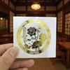 10-Piece Lucky Carp Lotus Metal Sticker Set for Home, Car & Phone Feng Shui Wealth Decor