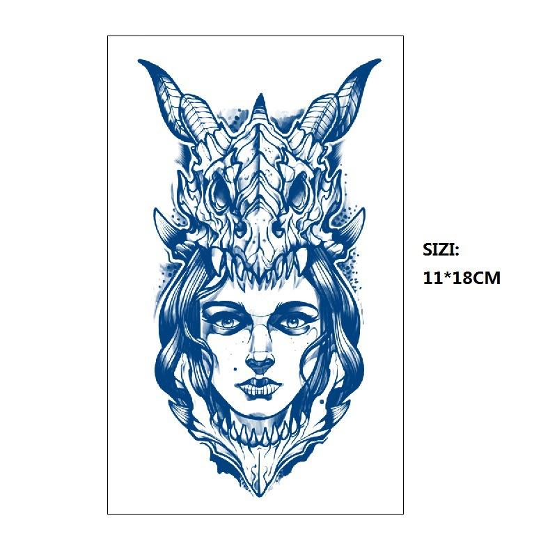 Emmy Naklejka Tatuaż Ziołowy Stopniowa Zmiana Geometryczny Gwieździste Niebo Łańcuch z Gwiazd Trwały Nieodblaskowy Naklejka Transferowa Wodna