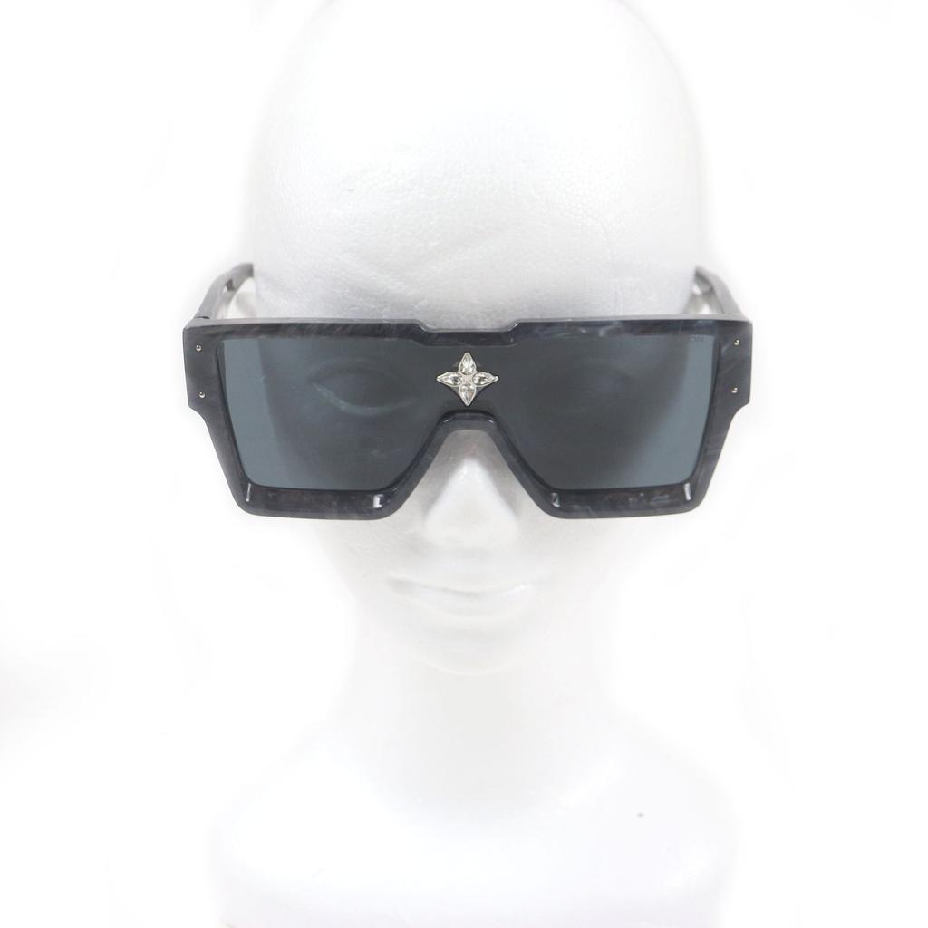 Great LOUIS VUITTON Sunglasses Cyclone Marble Pattern Blue Mens Z1789E Used