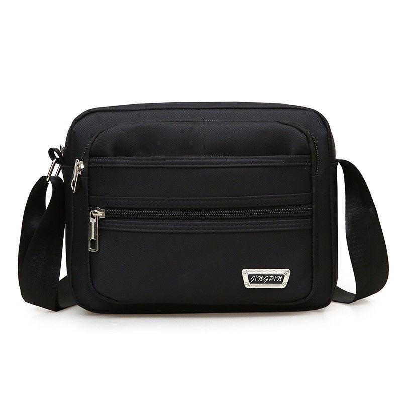 Business bag Men's and women's nylon collection wallet Canvas charging bag Cashier shoulder messenger bag Oxford cloth bag Korean version satchel bag