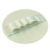 Round Silicone Exfoliating Bath Scrubber Pad Finger Grip Design for Back & Body Gentle Dead Skin Removal
