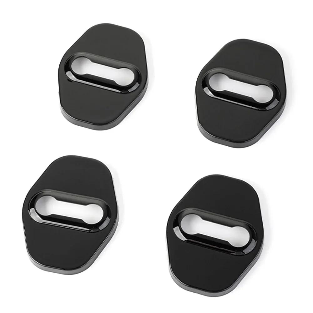 

4Pcs Car Door Lock Buckle Cover Shock Absorber Pad Auto Door Anti-collision Pad for VW Volkswagen ID.3 ID.4 ID3 ID4 CROZZ ID6 чёрный