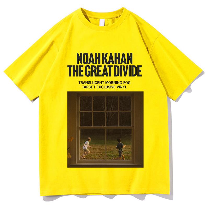 2026 Noah Kahan The Great Divide TShirt Classic Casual Streetwear Fashion Unisex Pure Cotton Fans Tees Graphic Short Sleeve