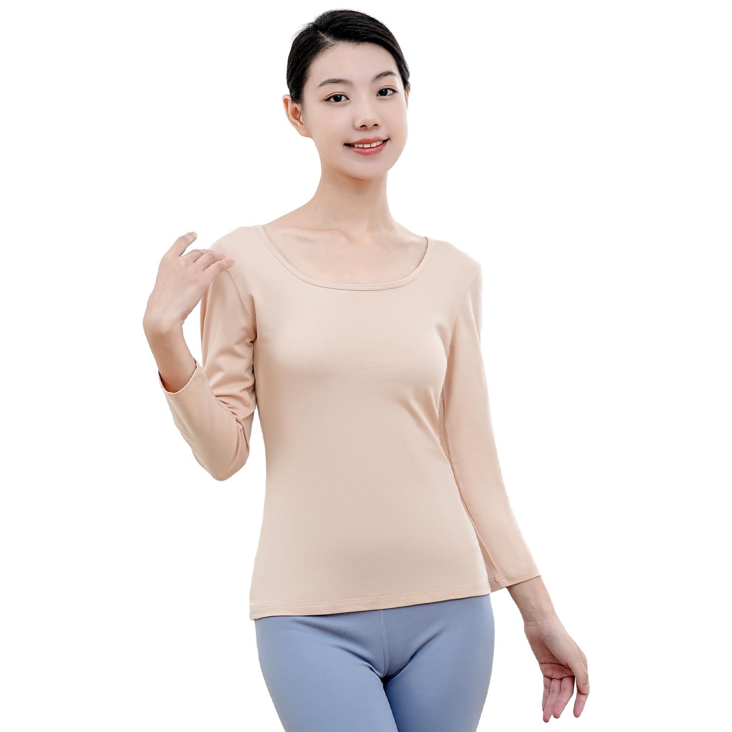 

Warm Innerwear for Women to the Inner Long Wide Heat Stretch Cotton Long Cold 1 Piece [LAZARA] [Luxurious Material/Gentle Touch] Shirt, Sleeve,